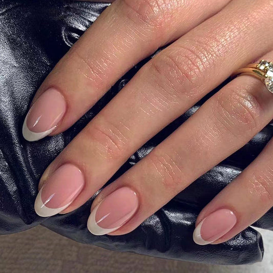 ClairClaw 12 sizes 24 pieces blush French press on nails - Classic Style