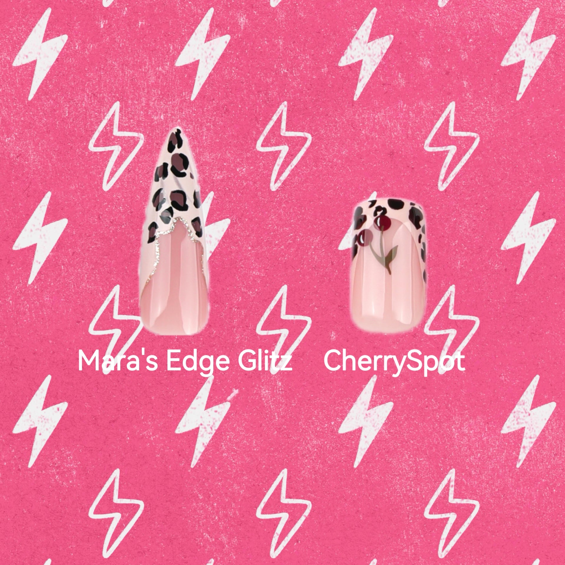 ClairClaw 24 sizes leopard print press on nails - Leopard Lola dual set