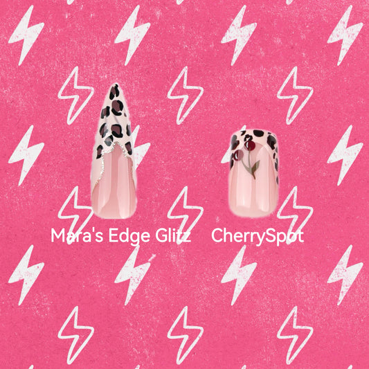 ClairClaw 24 sizes leopard print press on nails - Leopard Lola dual set